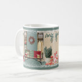 Mug Merry Mudroom scène neige (Devant gauche)
