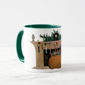 Mug Merry Old Christmas Elf, Jessie Willcox Smith (Devant gauche)