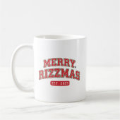 Mug Merry Rizzmas Athletic Sports Jersey Christmas (Gauche)