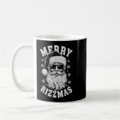 Mug Merry Rizzmas Funny Christmas Santa Claus Happy Ch (Gauche)