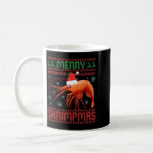 Mug Merry Shrimpmas Funny Shrimp Ugly Christmas Sweate (Gauche)