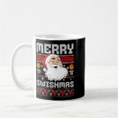 Mug Merry Swishmas Basketball Xmas Ugly Christmas Men  (Gauche)