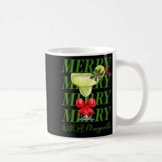 Mug Merry With A Margarita Christmas Drinking Margarit (Droite)