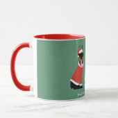 Mug Merry Woofmas Dobermann Chiens de Noël (Gauche)