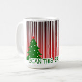 Mug MERRY XMAS : scanner ce code barre (Devant gauche)
