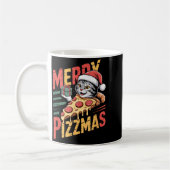 Mug Merry Zzmas Christmas Cat Funny Zza Lover Xmas Cat (Gauche)