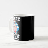Mug Merrychristmas In July Funny Santa  (Devant gauche)