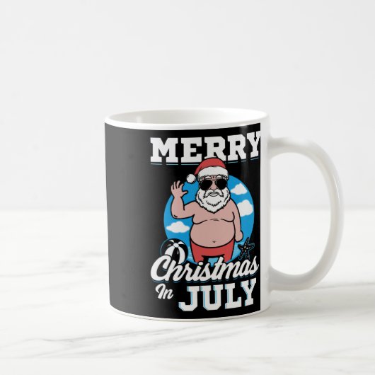 Mug Merrychristmas In July Funny Santa  (Droite)