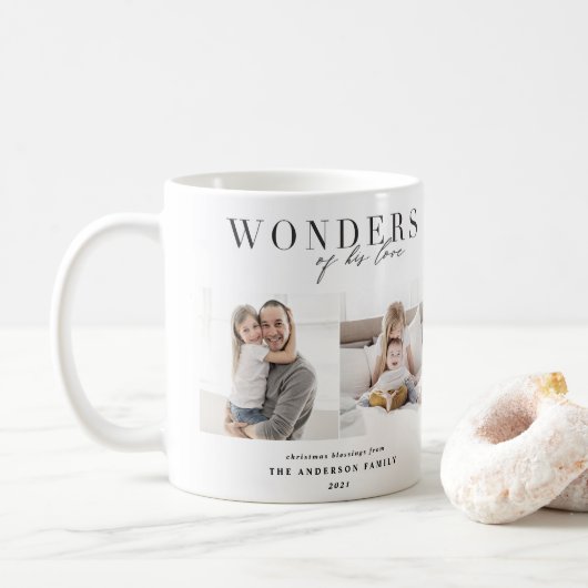 Mug Merveilles de son amour Noël religieux (Avec donut)