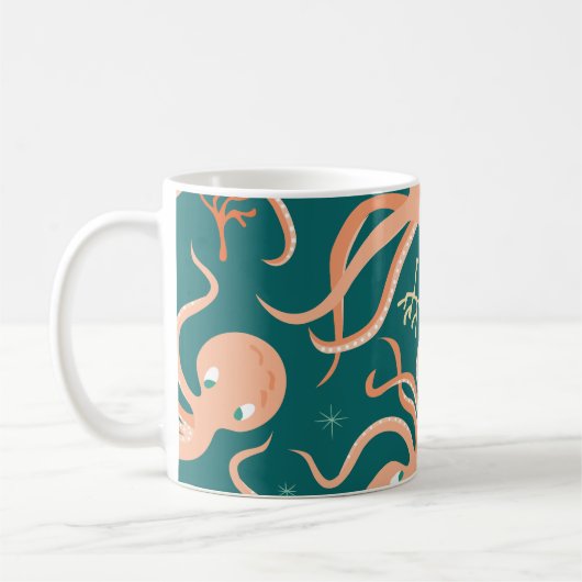 Mug Merveilles sous-marines : Octopus Starfish Dance (Gauche)