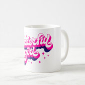 Mug Merveilleuse fille (Devant droit)
