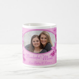 Mug Merveilleuse maman orchidée rose "propre photo" mu
