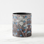 Mug Merveilleuse Rose Ants rouges et papillons bleus S (Centre)