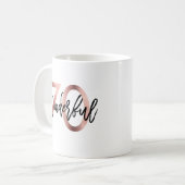 Mug Merveilleux 70e | Anniversaire d'or Rose moderne (Devant gauche)