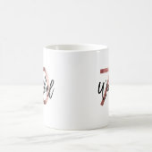 Mug Merveilleux 70e | Anniversaire d'or Rose moderne (Centre)