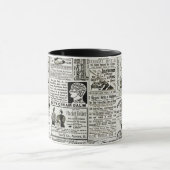 Mug Merveilleux journal de l'ère victorienne publicité (Centre)