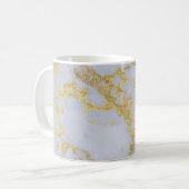 Mug Merveilleux marbre de parties scintillant moderne (Devant gauche)
