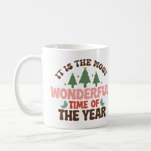 Mug Merveilleux temps Retro Super vacances de Noël