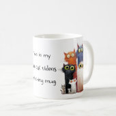 Mug Mes adorables vidéos de chats (Devant droit)