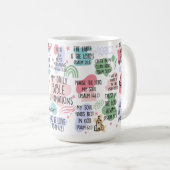 Mug Mes Affirmations Bibliques quotidiennes Thé de boi (Devant droit)