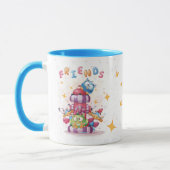 Mug Mes AMIS et moi sommes fous (Gauche)