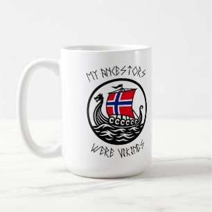 Mug Mes ancêtres étaient des Vikings Drapeau norvégi