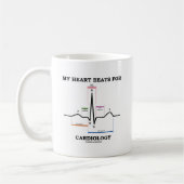 Mug Mes battements de coeur pour la cardiologie (Gauche)