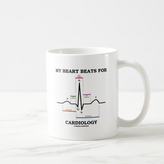 Mug Mes battements de coeur pour la cardiologie (Droite)