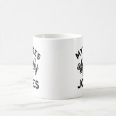Mug Mes blagues sont officiellement des blagues de pap (Centre)