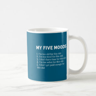 Mug Mes cinq humeurs humour drôle sarcastique jeu de m
