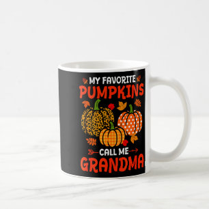 Mug Mes citrouilles préférées m'appellent grand-mère T