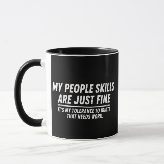 Mug Mes compétences relationnelles sont juste bien hum (Gauche)
