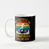 Mug Mes copains de ski préférés m'appellent maman vint (Gauche)