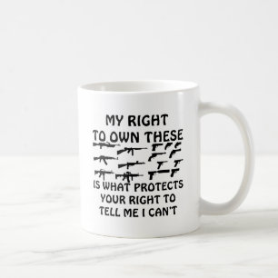 Mug Mes droites d'arme à feu protègent vos droites d