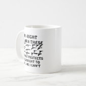 Mug Mes droites d'arme à feu protègent vos droites de (Devant gauche)
