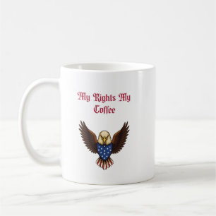 Mug Mes droits mon café Design patriotique amateur de