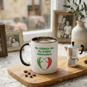 Mug Mes enfants, chef-d'œuvre italien, fierté de la fa