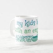 Mug mes enfants m'ont laissé avec un nid vide (Devant gauche)