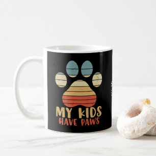 Mug Mes enfants ont des pattes de café personnalisé Mu