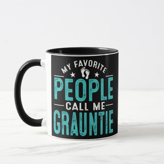 Mug Mes Gens Favoris M'Appelent Grauntie Vintage (Gauche)