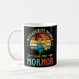 Mug Mes Gens Favoris M'Appelent Mormor Femmes Retro Dé
