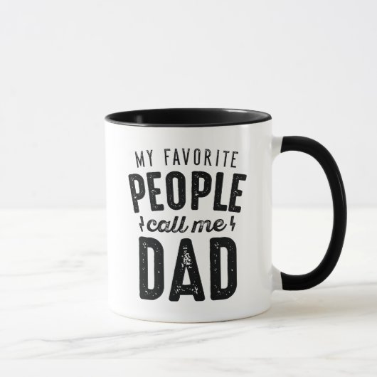 Mug Mes Gens Favoris M'Appelent Papa (Droite)