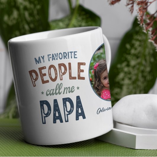 Mug Mes Gens Favoris M'Appelent Papa Personnalisé