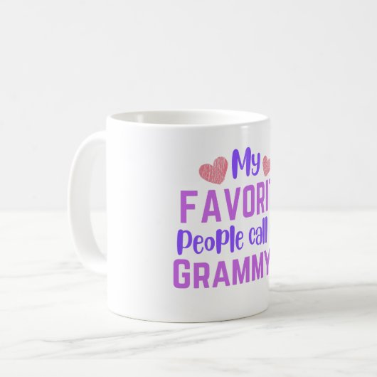Mug Mes gens préférés m'appellent Grammy (Devant gauche)
