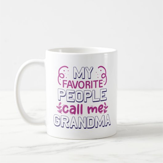 Mug Mes gens préférés m'appellent grand-mère (Gauche)