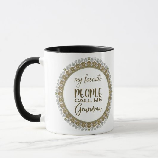 Mug Mes gens préférés m'appellent grand-mère (Gauche)