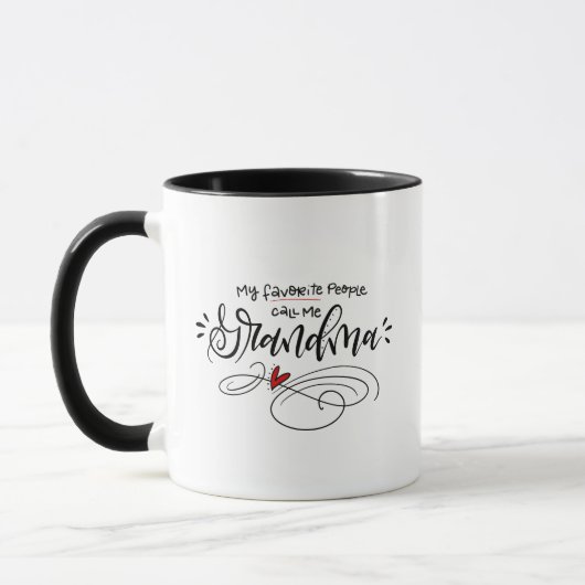 Mug Mes gens préférés m'appellent grand-mère ~ Letteri (Gauche)