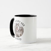 Mug Mes humains reçoivent un cadeau de Fiançailles de  (Devant gauche)