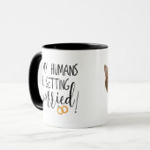 Mug Mes humains se marient Couple et Animaux de compag (Devant gauche)