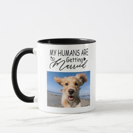 Mug Mes Humains Se Marient Photo Personnalisée De Chie (Gauche)